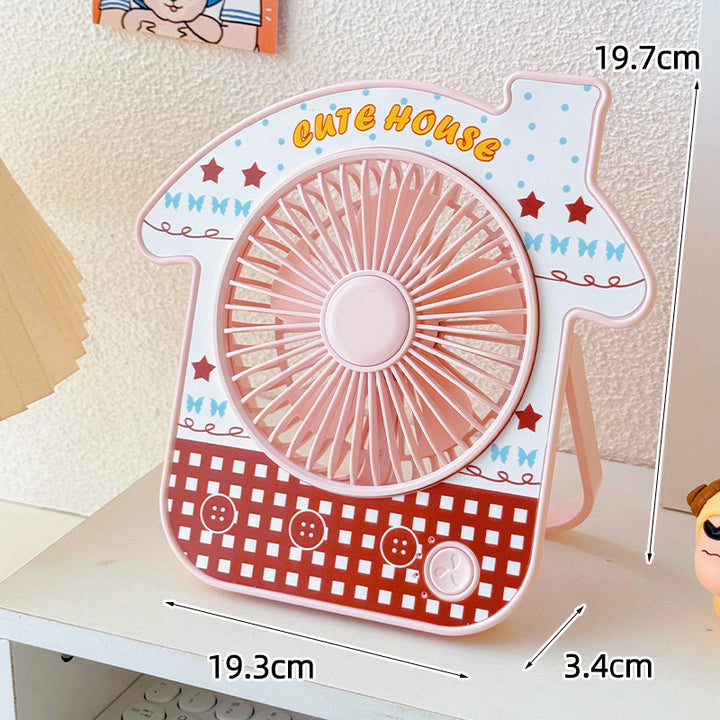 Compact table fan in creative design Skanto