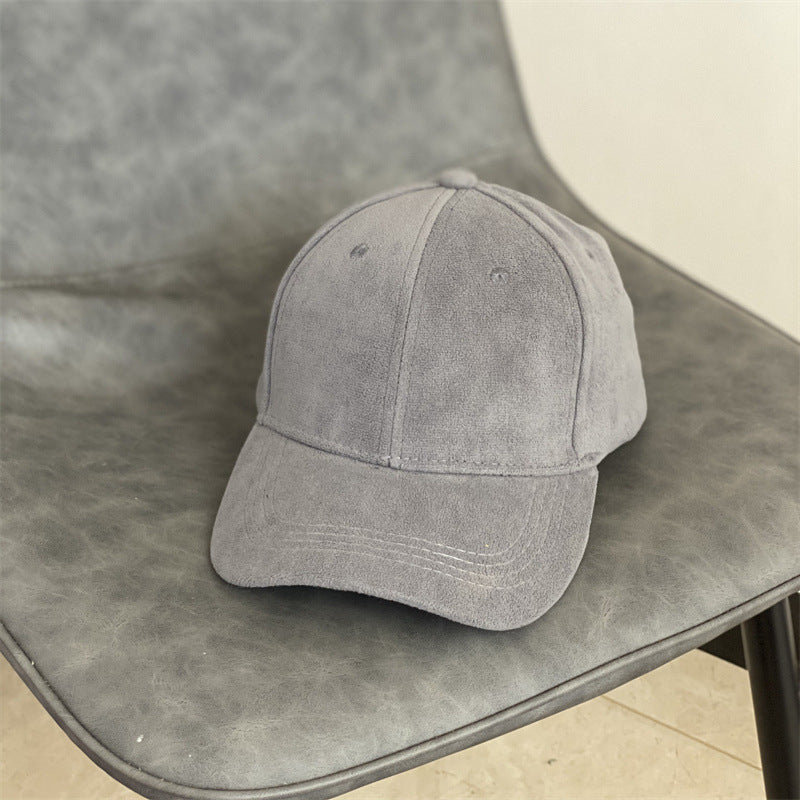 Herre Suede Tekstur Klassisk Caps Skanto