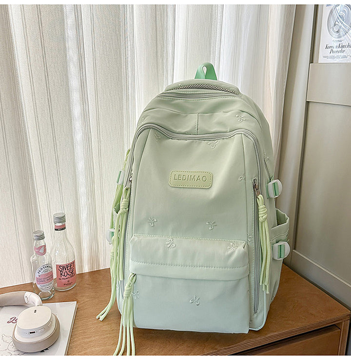 Brodert Motedesign Skole Rygsekk