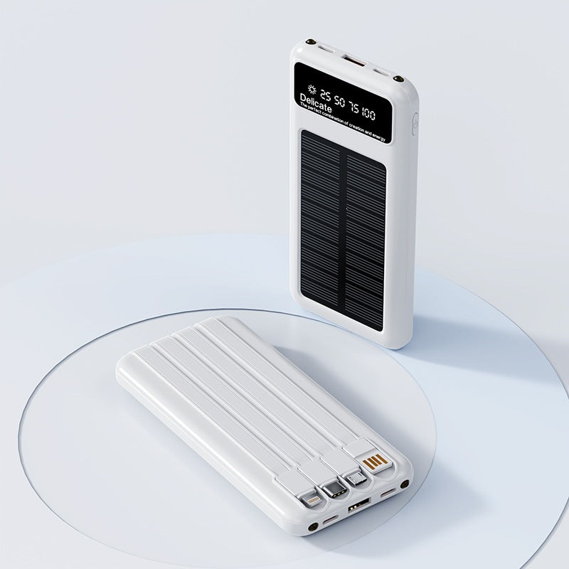 Solfokusert powerbank med digital skjerm og innovativ hurtiglading Skanto