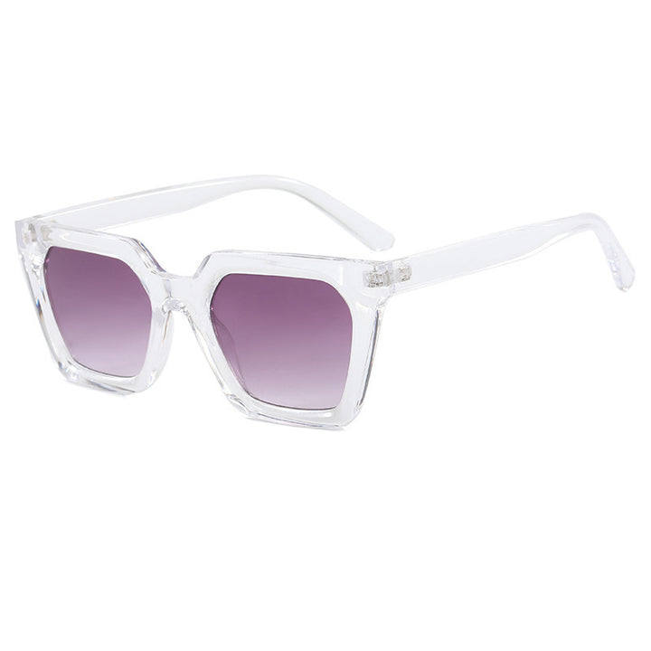 Dame geometrisk solbrille i luksuriøs acetatramme Skanto