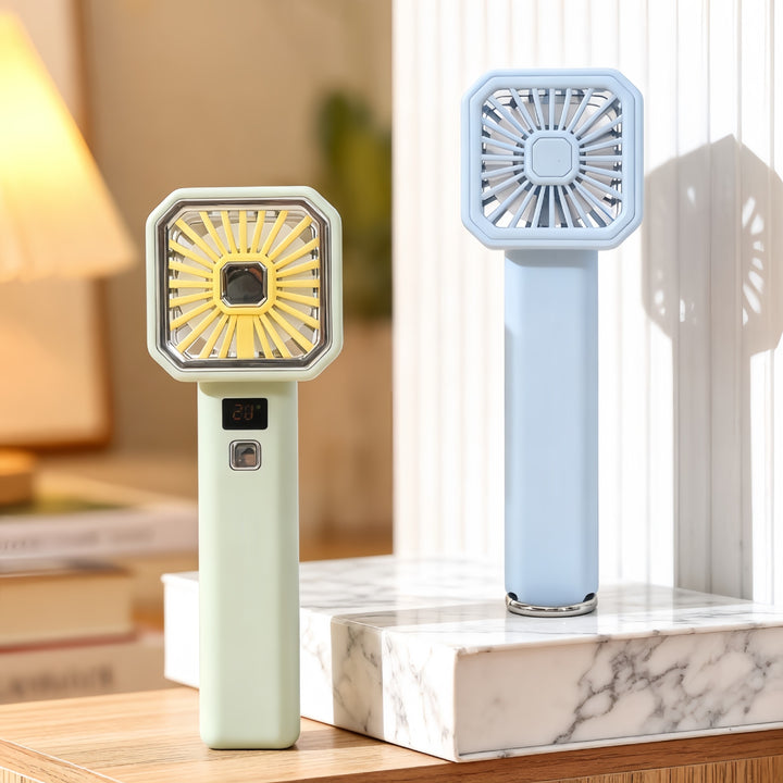 Unisex nan tragbar USB-bordvifte med digital temperaturvisning og kompakt sammenleggbart gitter Skanto