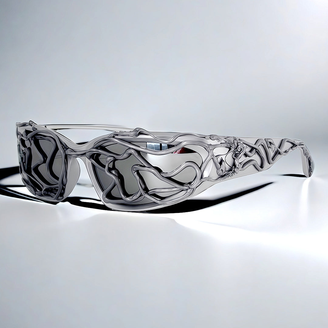 Dame Sporty solbriller med innovativ, strukturert ramme Skanto