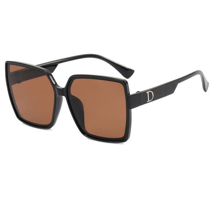 Dame Oversized-solbrille med stilig ramme Skanto