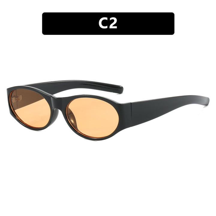 Dame motesolbrille med elegant, oval design og UV-beskyttelse Skanto