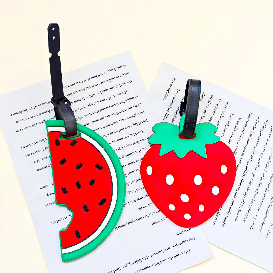 Unisex Strawberry Luggage Tag Skanto