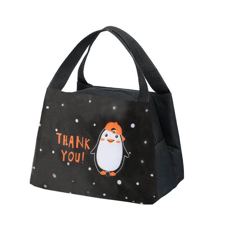 Insulated Lunch Bag with Fun Penguin Design Skanto