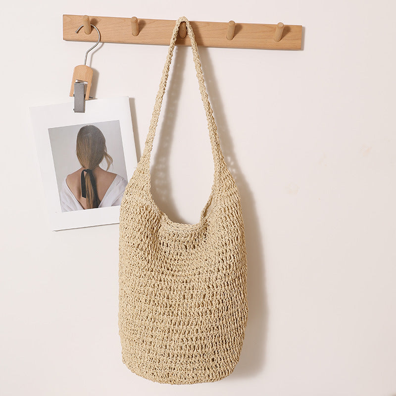 Håndlaget strikket bag Skanto