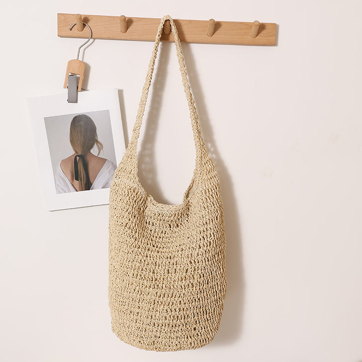 Håndlaget strikket bag Skanto