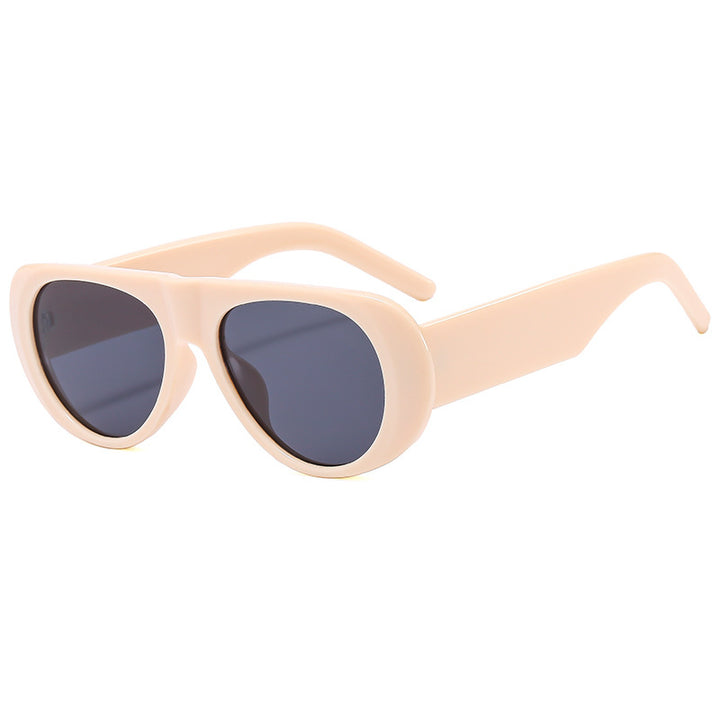 Dame eksepsjonell solbrille i trendy skilpaddesign Skanto