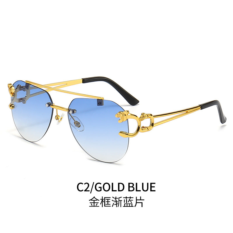 Dame Designer-solbrille med unikt dyreaksent Skanto