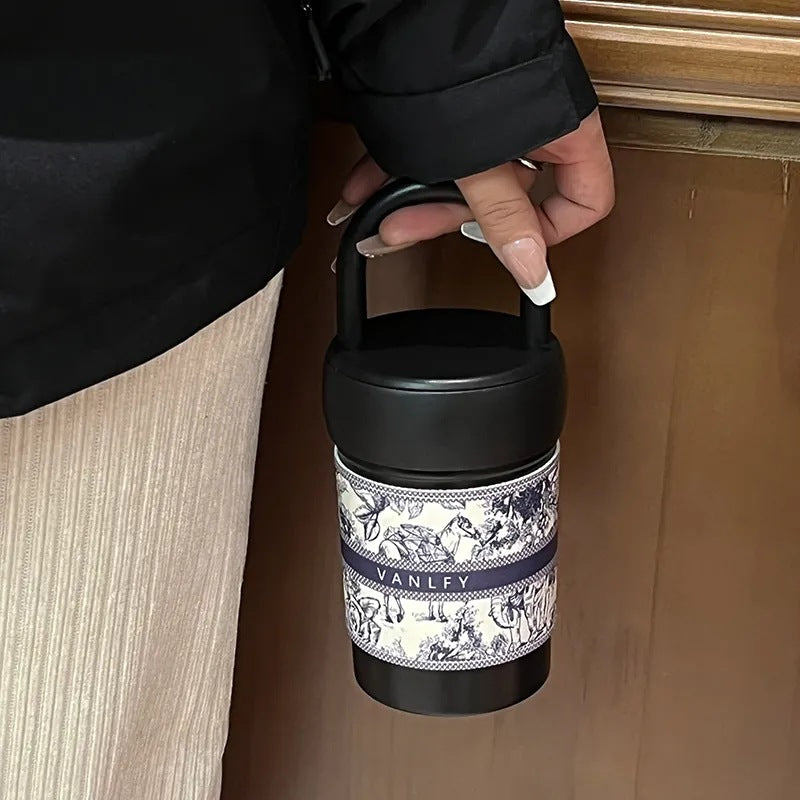 Damen stilvoller Thermobecher mit praktischem Tragegriff Skanto