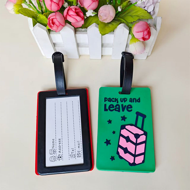 Unisex bagasjelapp i kreativ regnbue-design Skanto