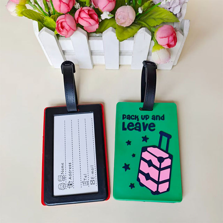 Unisex bagasjelapp i kreativ regnbue-design Skanto