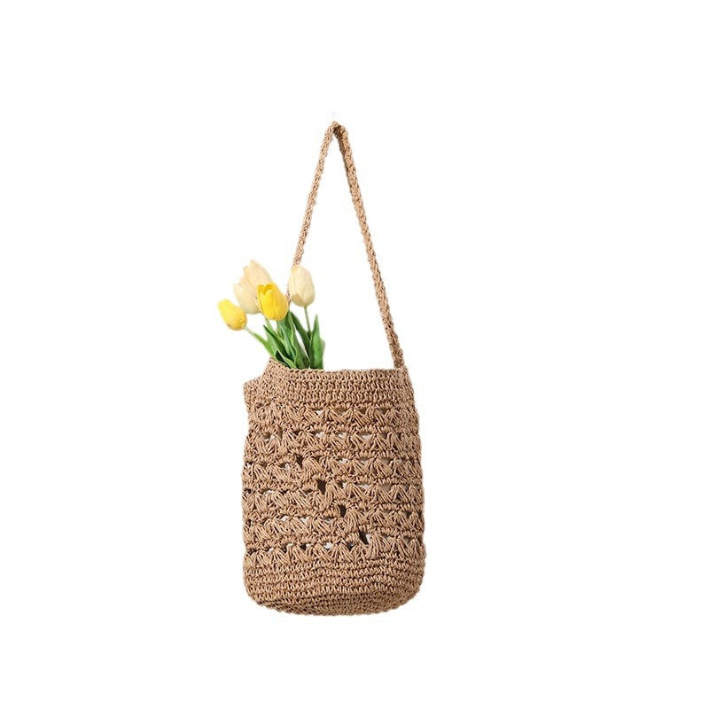 Håndlaget makramee shopper bag Skanto