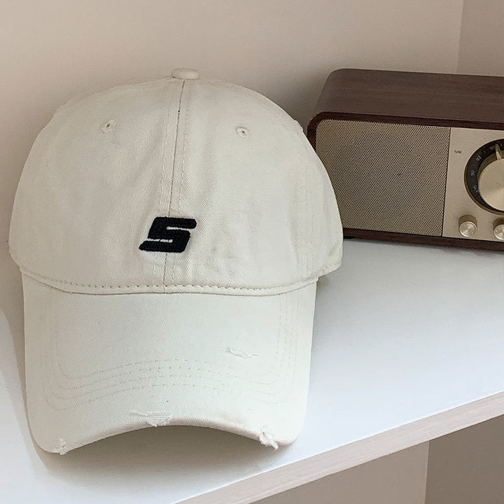 Herre Slitt Bomull Justerbar Baseball Cap Skanto