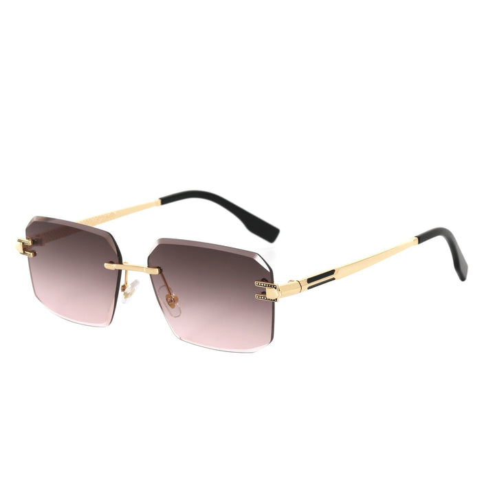 Dame Geometrisk Designer-solbrille med luksuriøs metallramme og høykvalitets UV-beskyttelseslinser Skanto