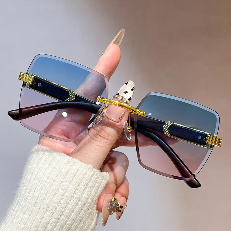 Dame stilige oversized firkantede solbriller Skanto
