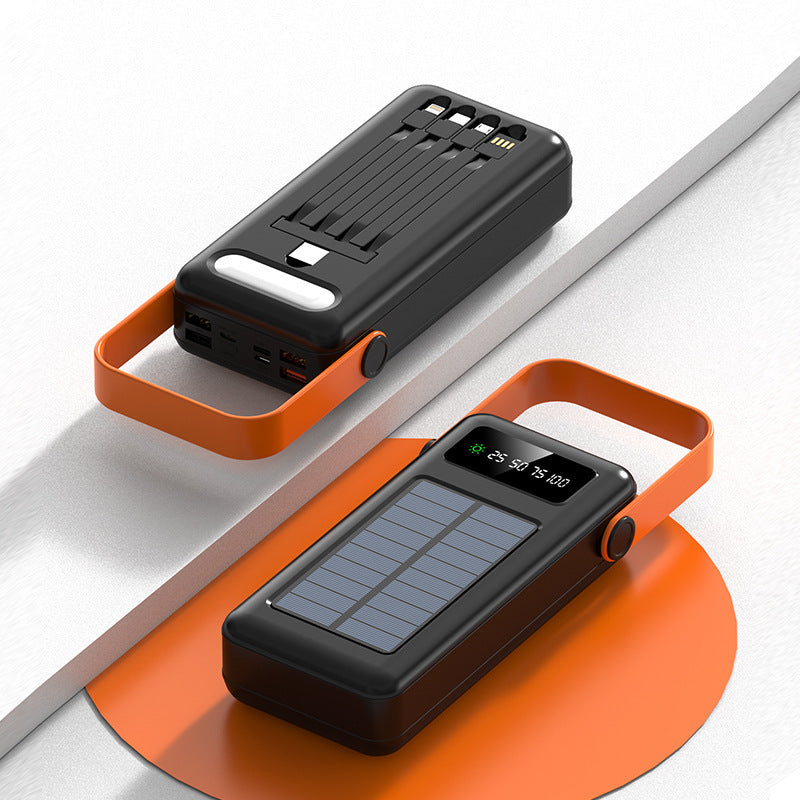 Solar Powerbank med integrert kabeladministrasjon fra Skanto