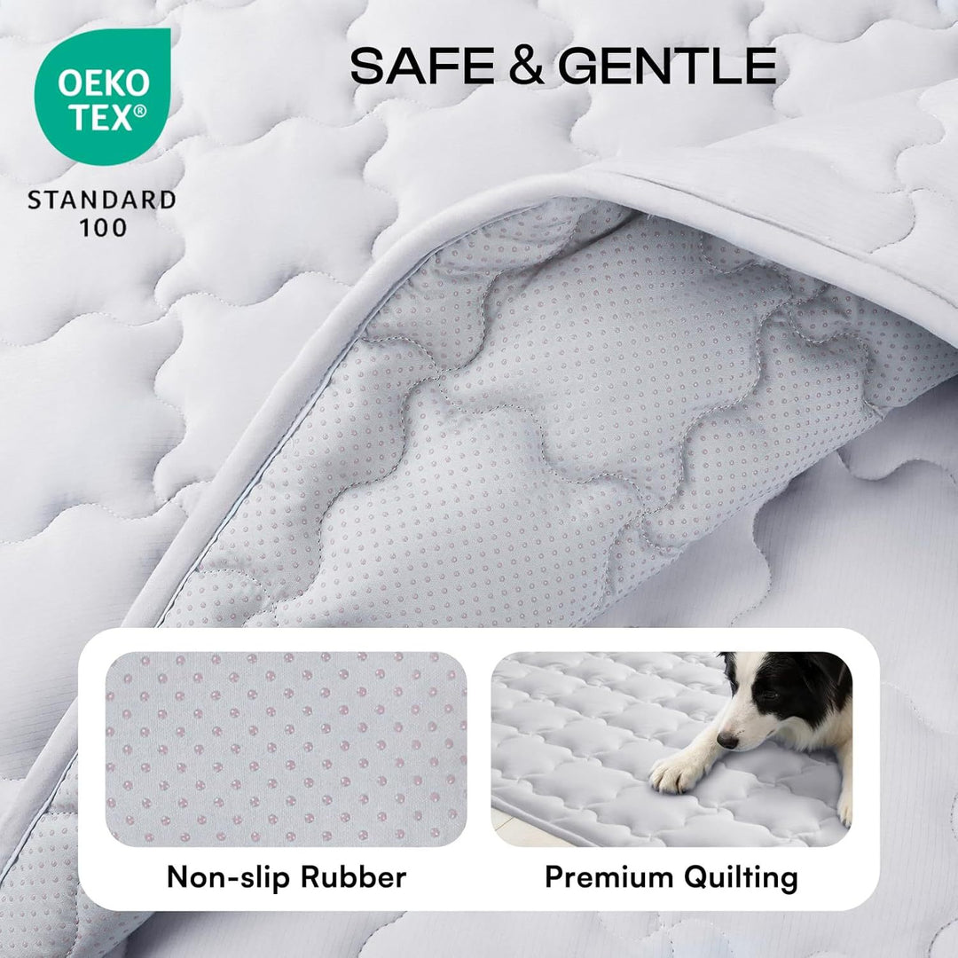 Unisex cooling quilted dog mat with non-slip underside Skanto