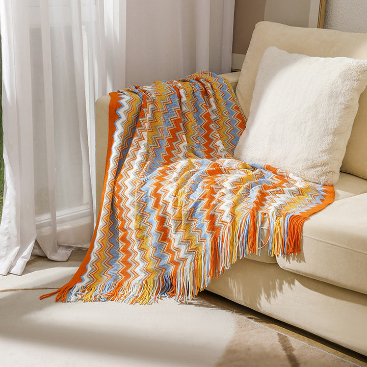 Damer Zigzag Mønster Blanket Skanto
