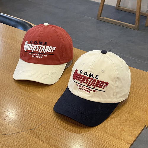 Unisex Casual Teksturerte Caps med Leken Broderi Skanto