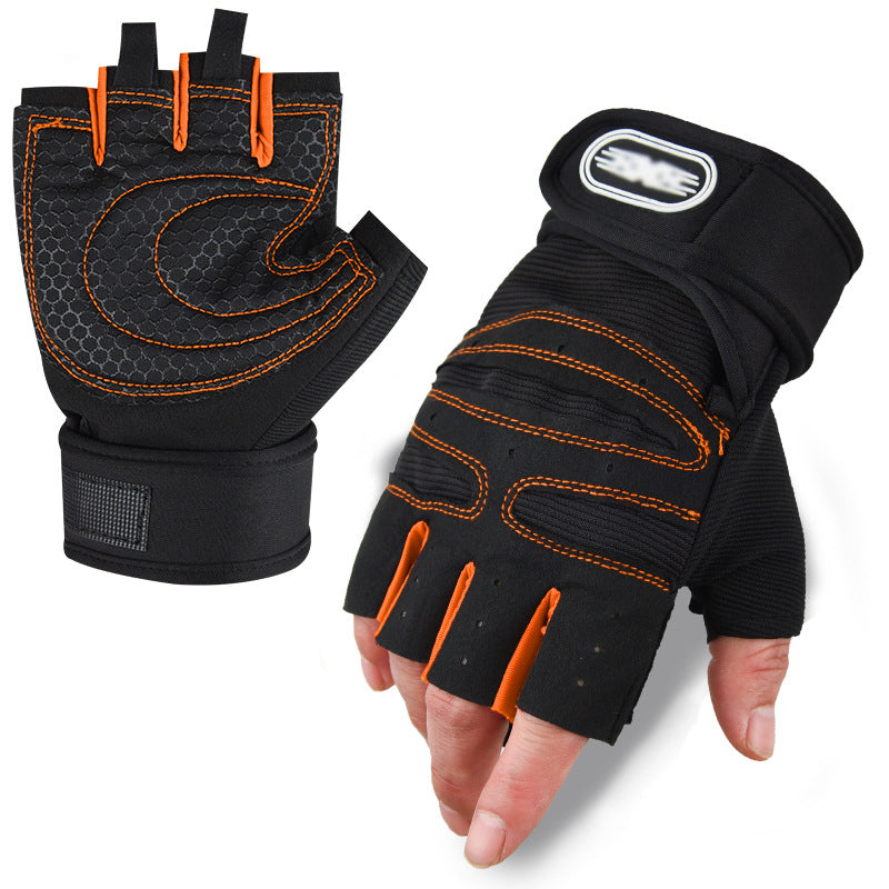 Herre treningshansker med ergonomisk gelpute Skanto