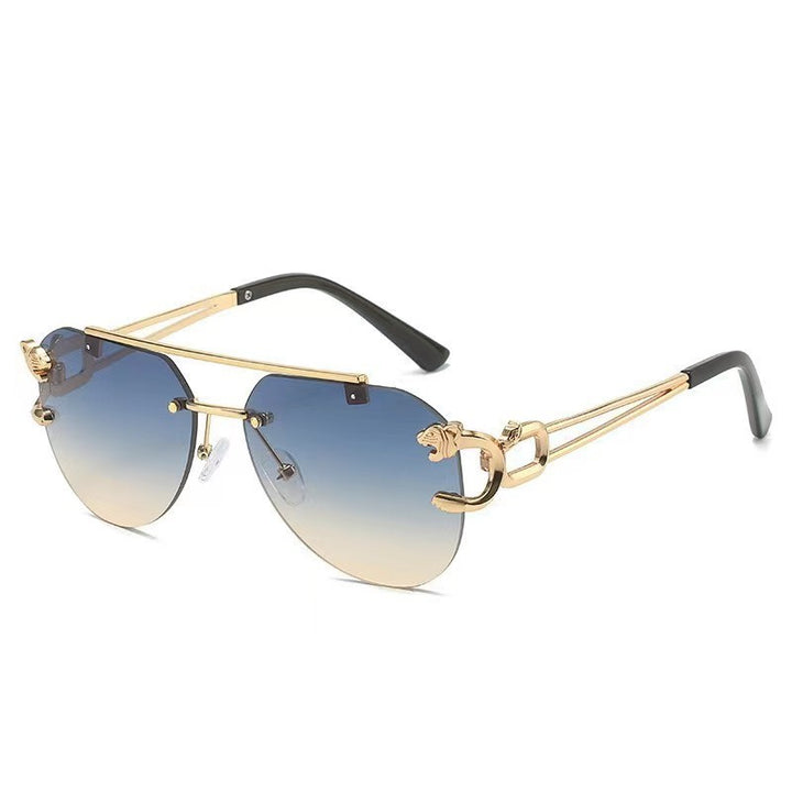 Dame Designer solbrille med unikt dyreakcent Skanto