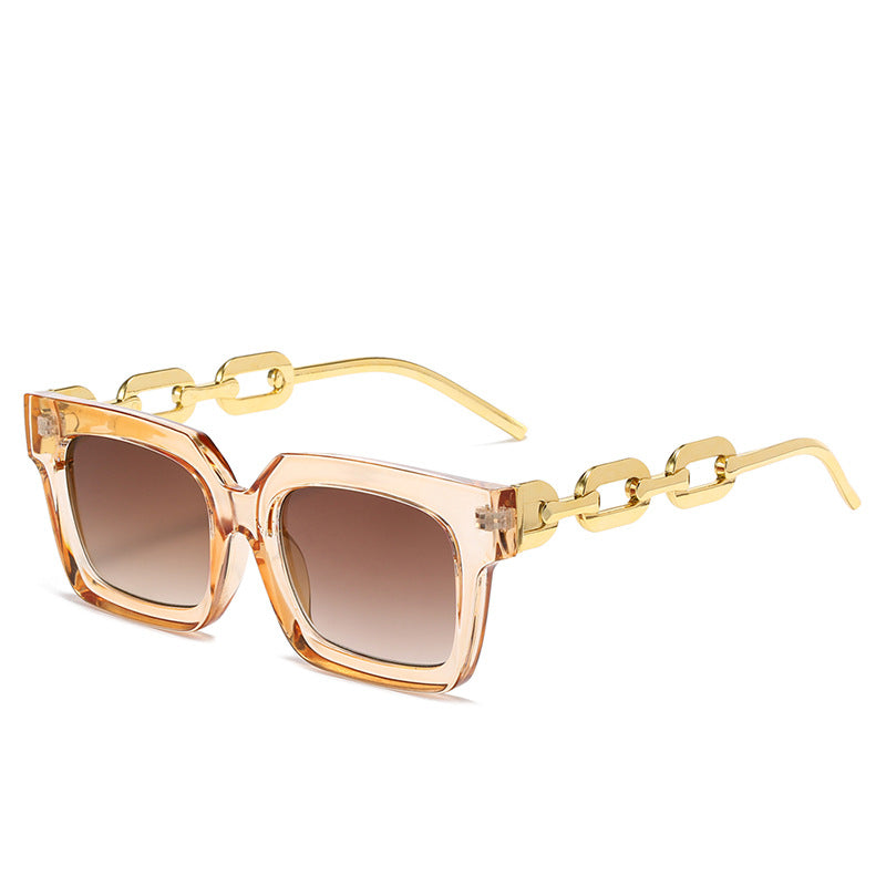 Dame moteriss solbrille med unikt kjedeelement Skanto