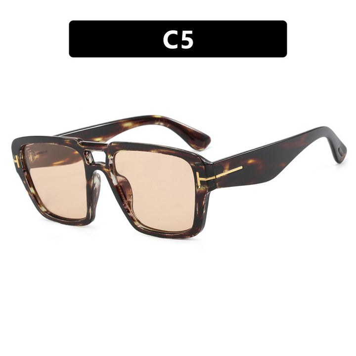 Damer moteriktig kvadratisk solbrille Skanto