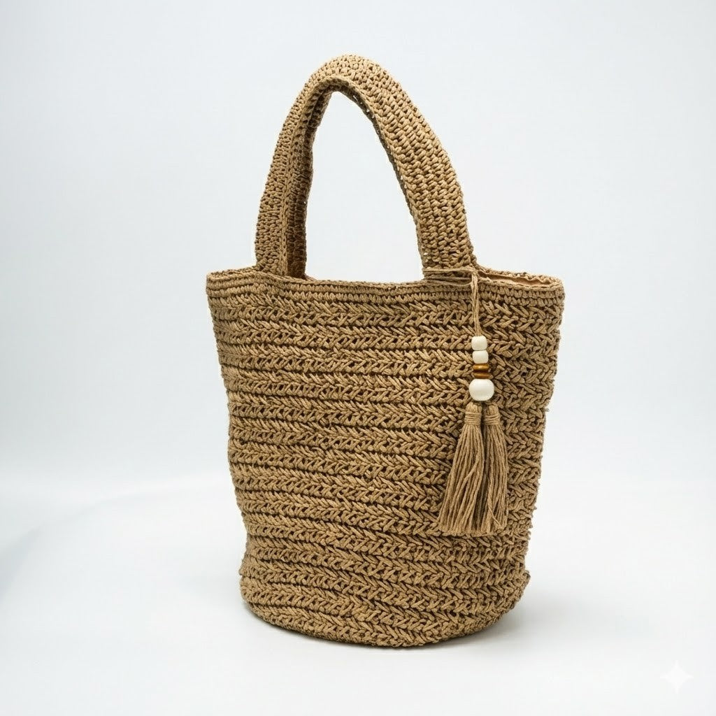 Flettet sommer tote bag Skanto