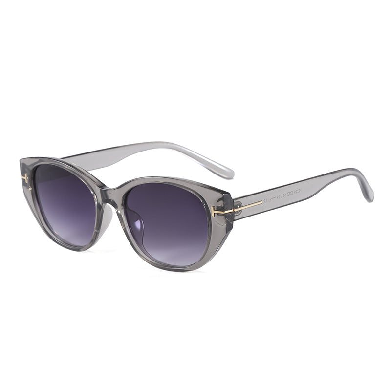 Damer Cat-Eye solbriller med elegant ramme og beskyttende UV-filter Skanto