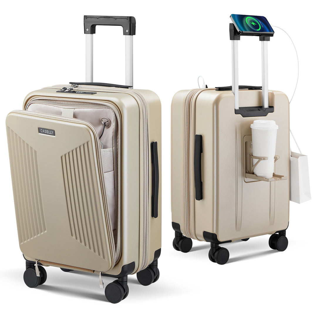 Unisex Smart Charging Hard Shell Trolley Bagasje Skanto