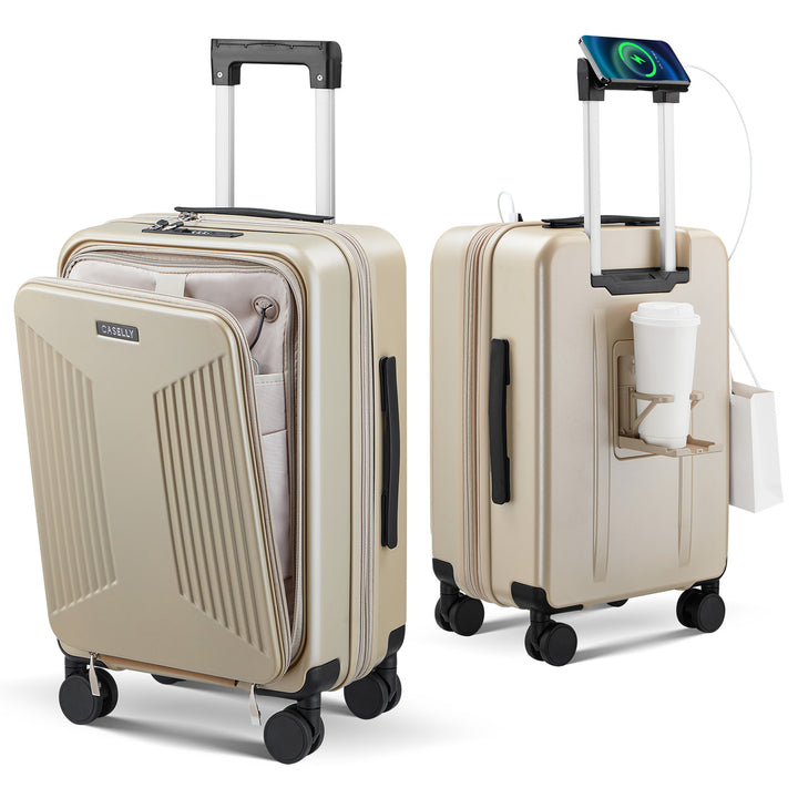 Unisex Smart Charging Hard Shell Trolley Bagasje Skanto