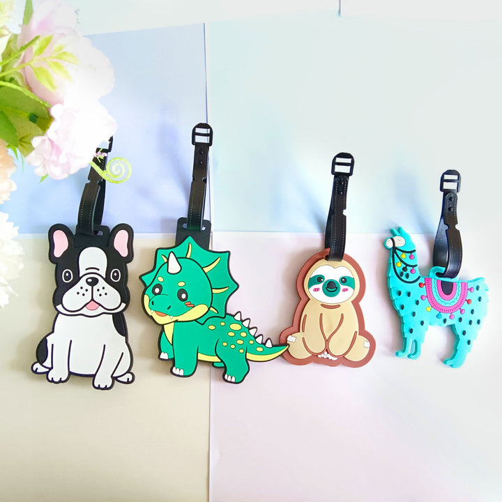 Unisex Cute French Bulldog Luggage Tag Skanto