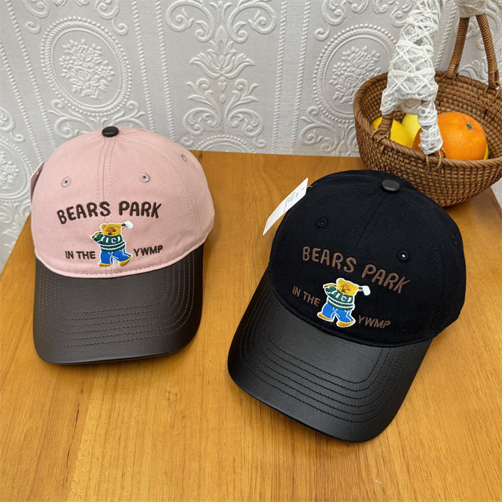 Unisex Brodert Lekne Bjørne-tema Caps Skanto