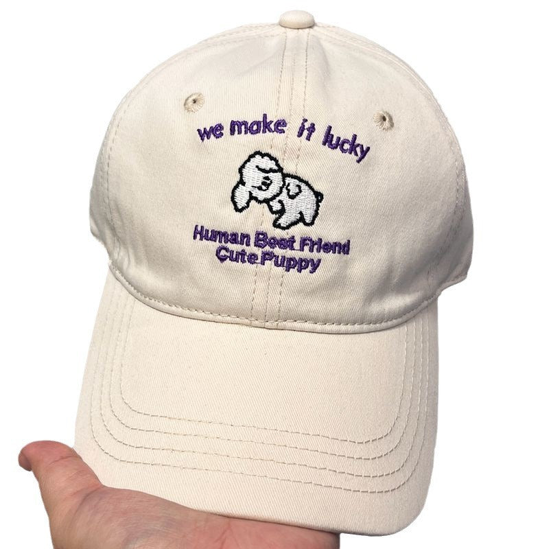 Herre Casual Brodert Valp Design Baseball Caps Skanto