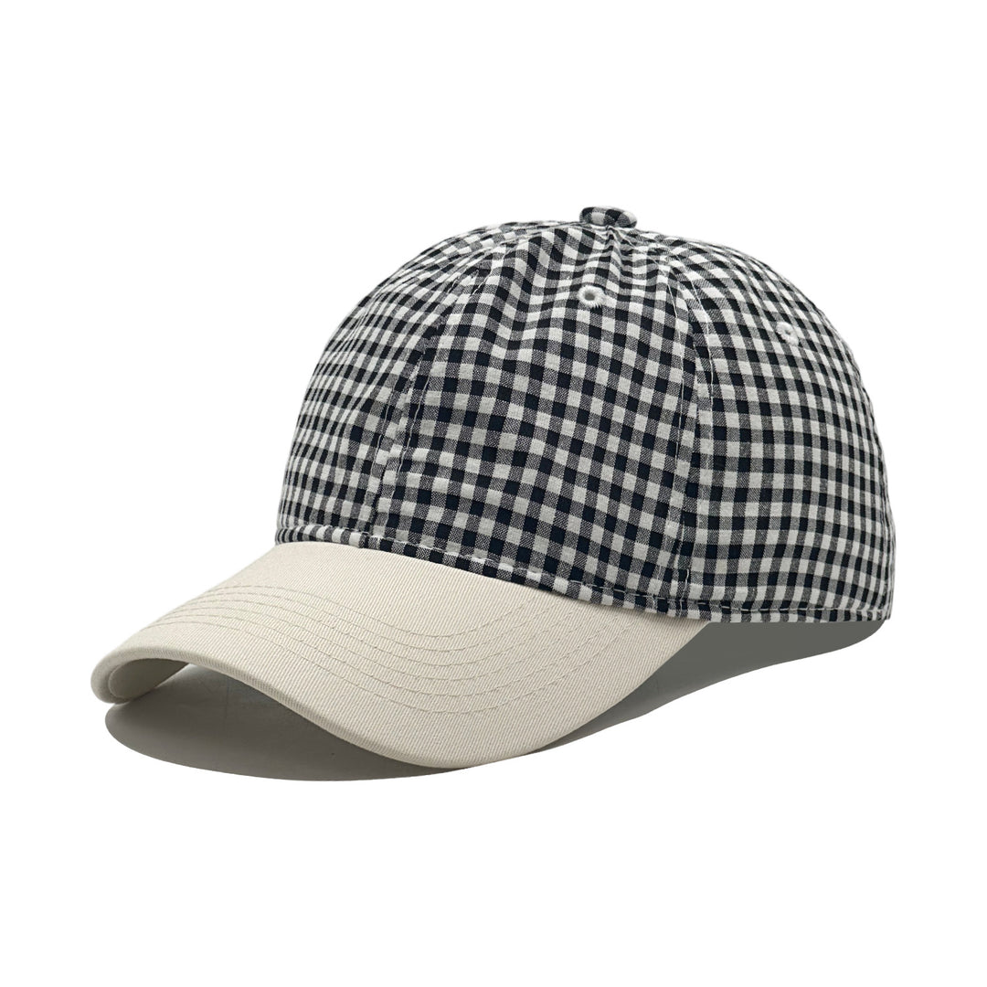 Dame trendy hette med rutemønster Skanto
