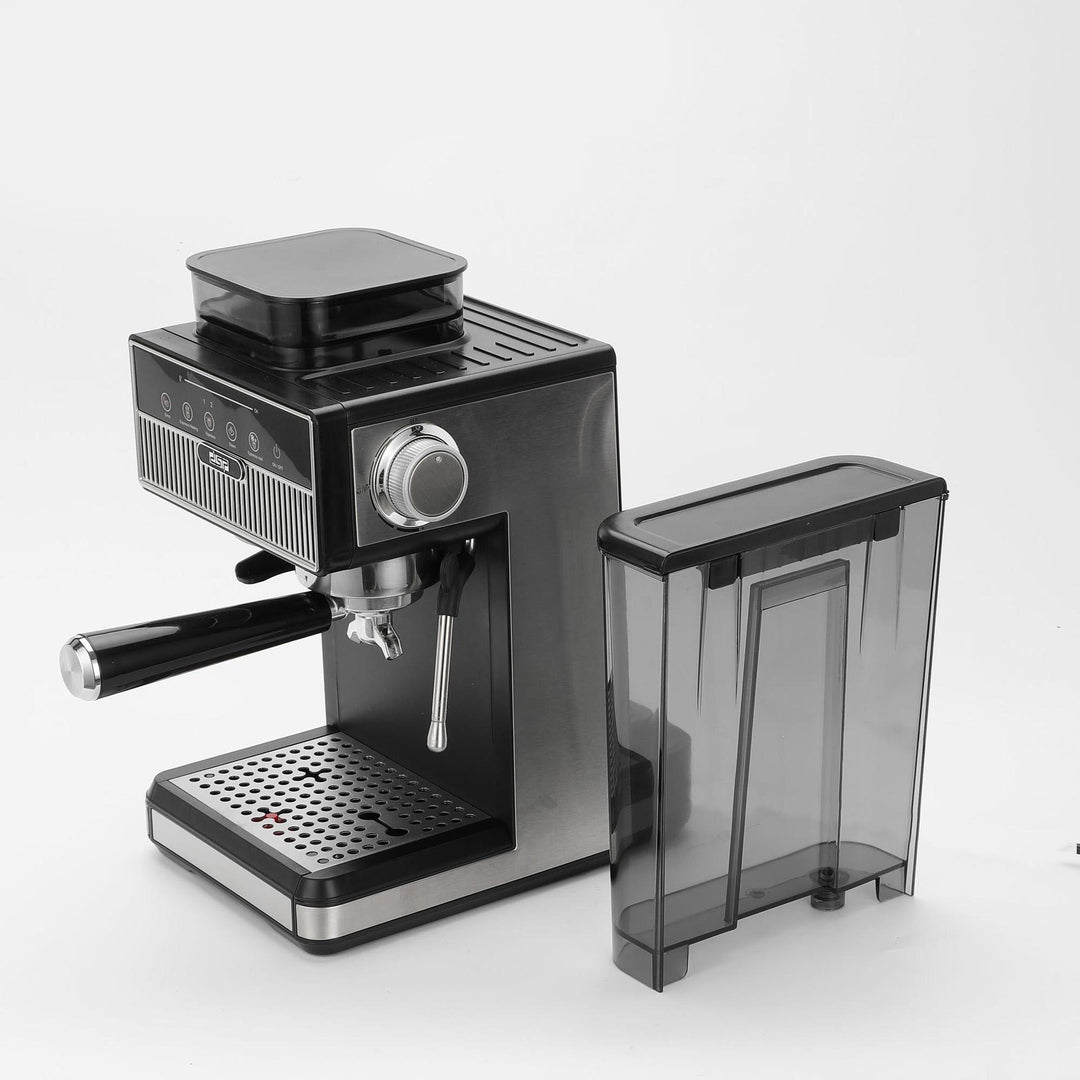 Espressomaskin med integrert kvernsystem og presise temperaturoppsetninger Skanto