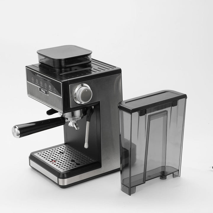 Espressomaskin med integrert kvernsystem og presise temperaturoppsetninger Skanto