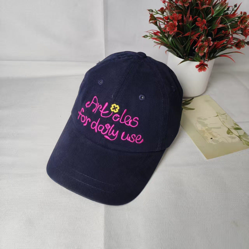 Kvinne Casual Brodert Baseball Caps Skanto