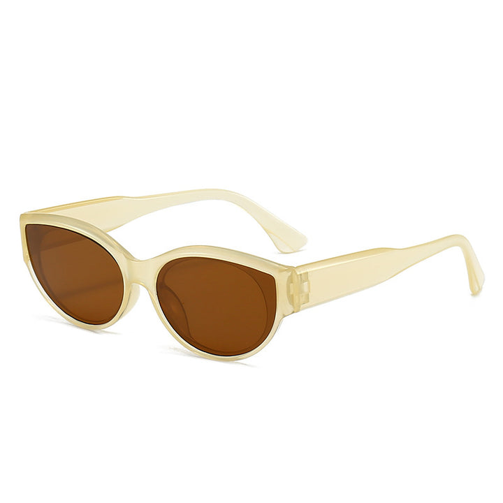 Dame Cat-Eye Solbriller med klart og moderne design Skanto