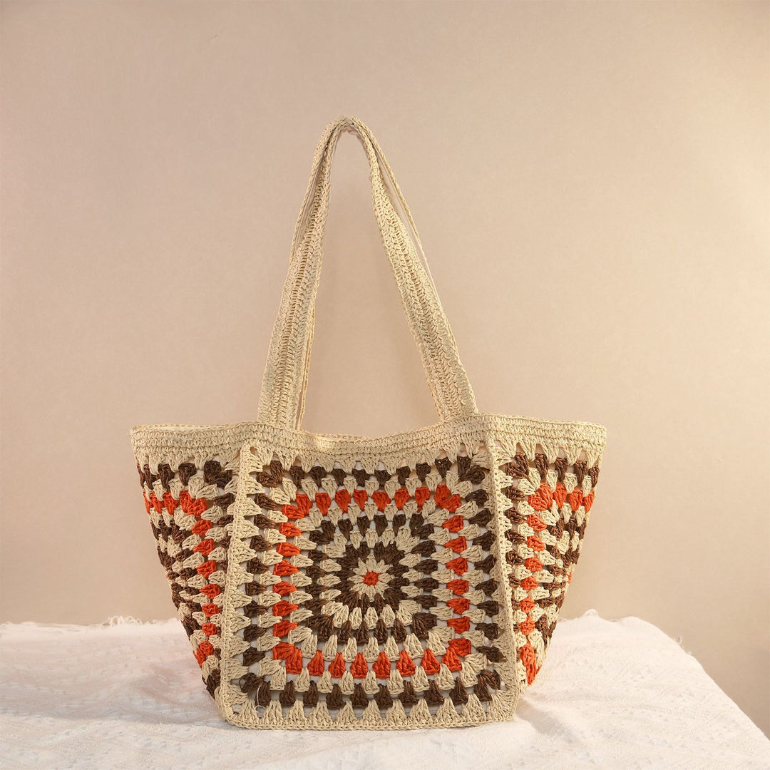 Umhængetaske med Unikt Granny-Square-Design Skanto