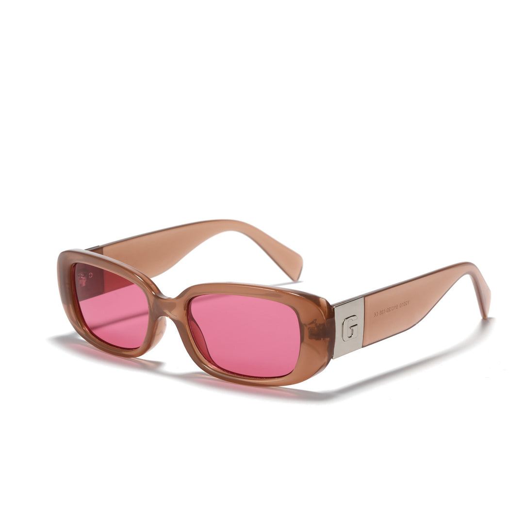 Dame moteriktig solbrille med luksuriøs acetatramme Skanto