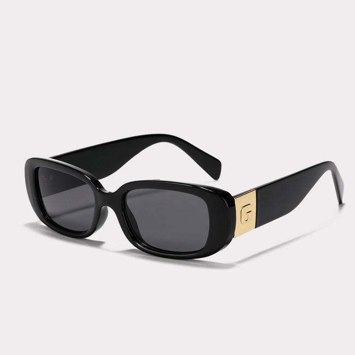 Dame moteriktig solbrille med luksuriøs acetatramme Skanto
