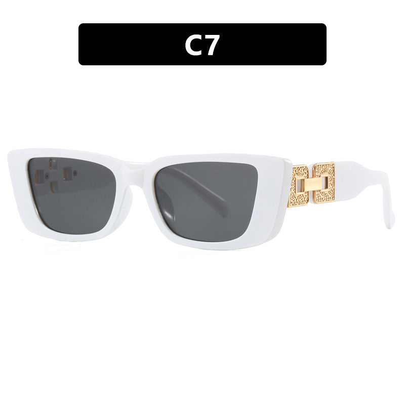 Dame moteriktig Oversized solbrille med unikt leopardmønster Skanto