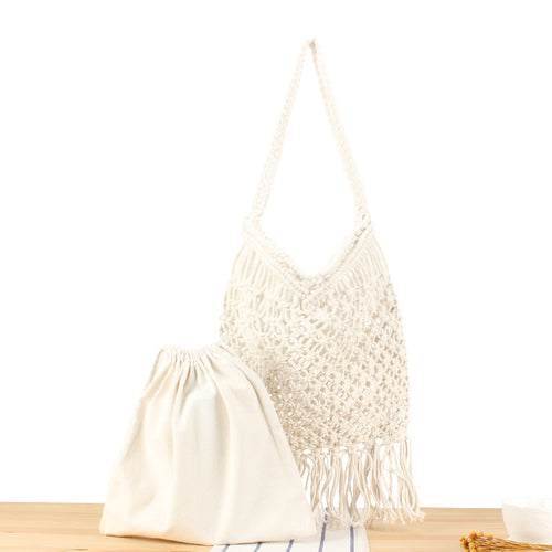 Allsidig Makramee Tote Bag Skanto