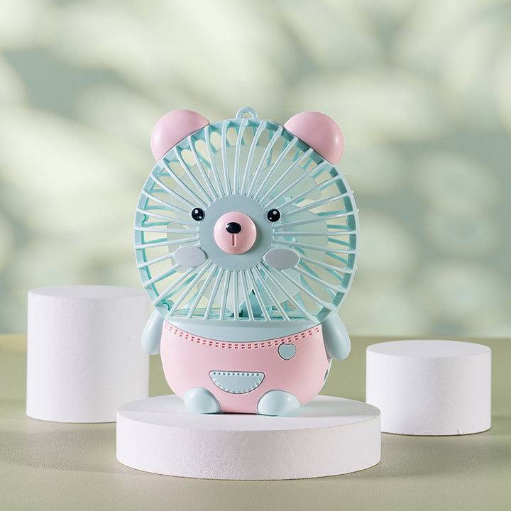 Unisex Mini Håndvifte i søtt dyredesign Skanto