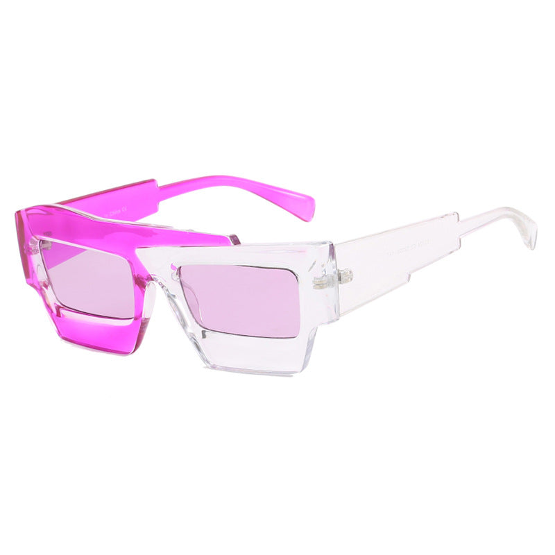 Dame trendy geometrisk solbrille Skanto