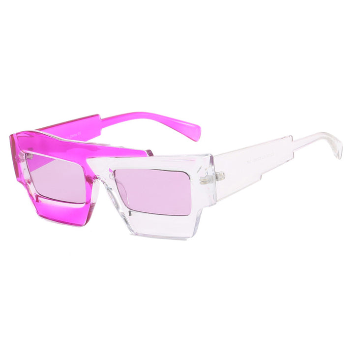 Dame trendy geometrisk solbrille Skanto